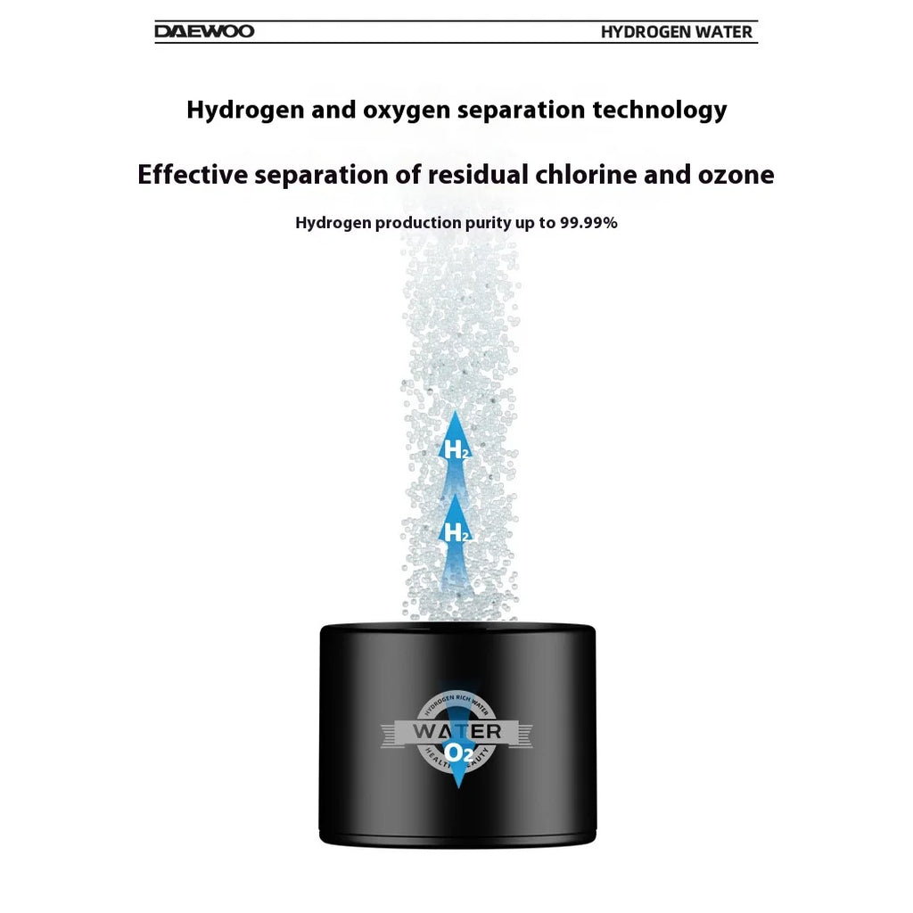 1L Haushaltswasserstoffwasserflasche mit großer Kapazität und hoher Konzentration, SPE-Elektrolyse kann Restchlor und Ozon trennen