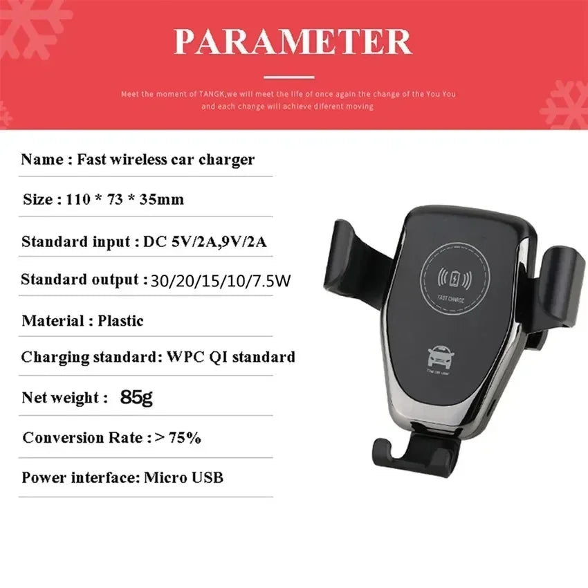 30 W Schnelle Drahtlose Ladegeräte Auto Für iPhone 15 14 13 12 11 Pro XS Max XR Samsung Xiaomi Drahtlose lade Telefon Auto Halter Ladegerät