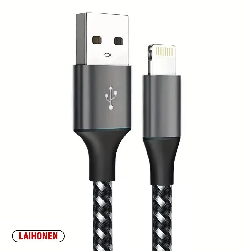 1M 2M 3M USB A zu Lightning MFi-zertifiziertes Kabel für iPhone 14 13 12 11 X XR Pro Max Schnellladekabel Ladegerät Datenkabel