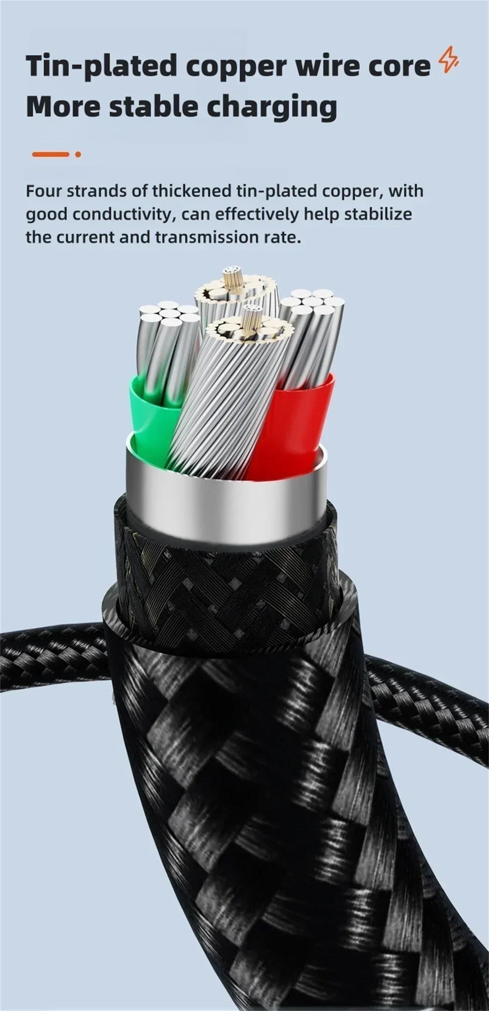 120 W USB C Datenkabel PD USB A auf USB C Kabel Schnellladekabel Typ C auf Typ C Schnellladekabel Linie