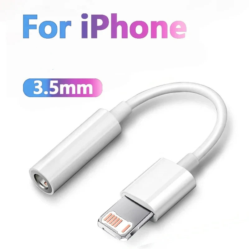 Original Kopfhörer Adapter für Apple iPhone 14 13 12 11 Pro Aux Audio Splitter Beleuchtung auf 3,5mm Adapter Kopfhörer anschluss Kabel