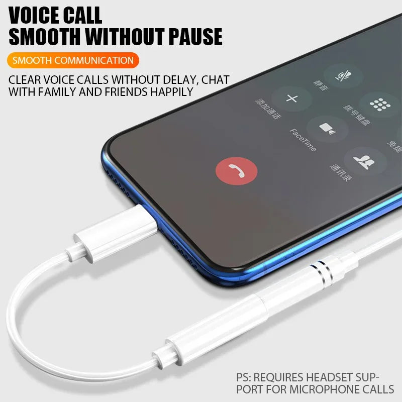 Original Kopfhörer Adapter für Apple iPhone 14 13 12 11 Pro Aux Audio Splitter Beleuchtung auf 3,5mm Adapter Kopfhörer anschluss Kabel