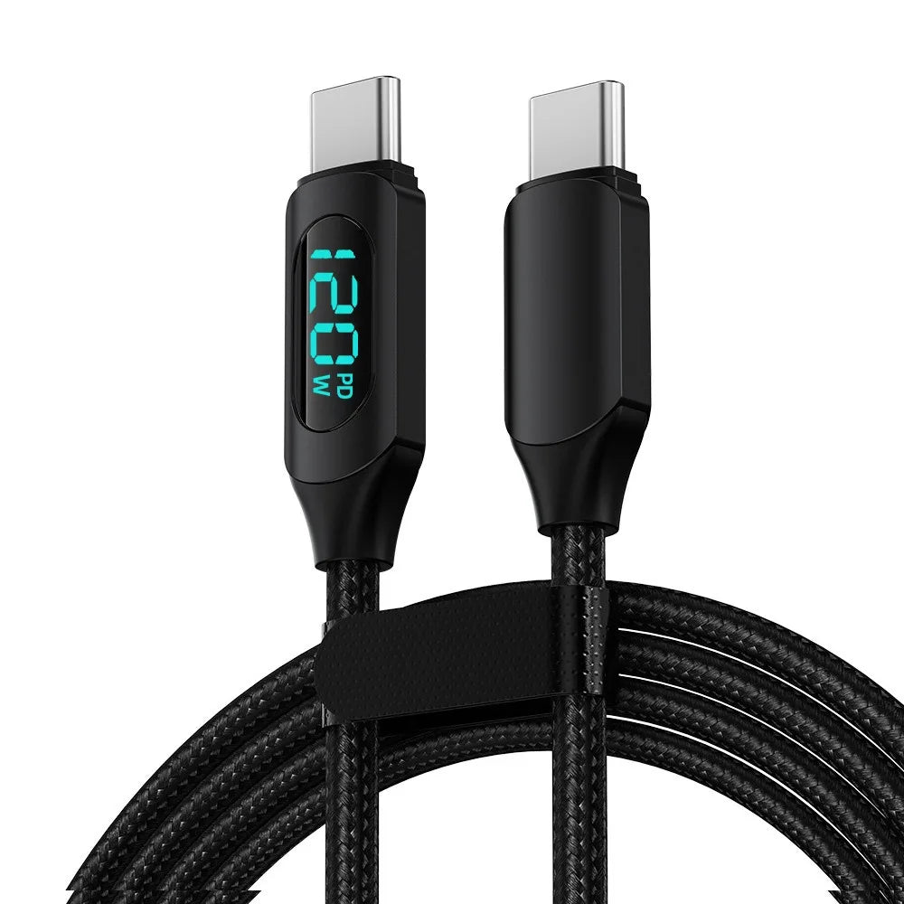 120 W USB C Datenkabel PD USB A auf USB C Kabel Schnellladekabel Typ C auf Typ C Schnellladekabel Linie