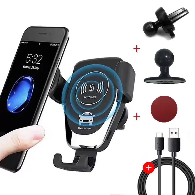30 W Schnelle Drahtlose Ladegeräte Auto Für iPhone 15 14 13 12 11 Pro XS Max XR Samsung Xiaomi Drahtlose lade Telefon Auto Halter Ladegerät