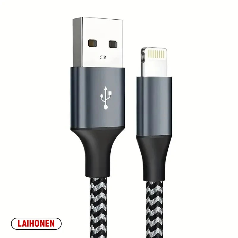 1M 2M 3M USB A zu Lightning MFi-zertifiziertes Kabel für iPhone 14 13 12 11 X XR Pro Max Schnellladekabel Ladegerät Datenkabel